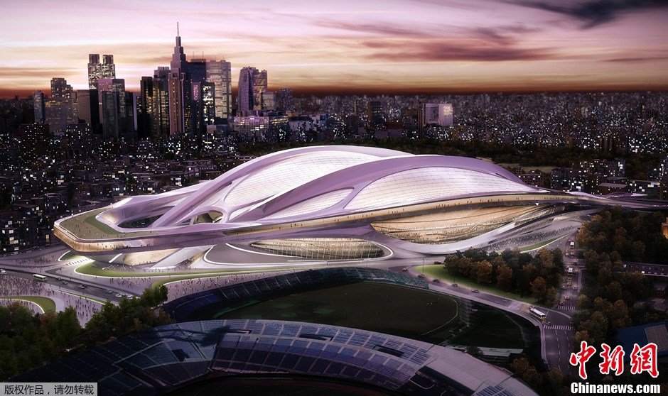 9月9日，2020年東京奧運會和殘奧會籌備委員會公布了日本新國家體育場效果圖。