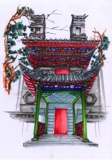 明艷的紅、生機(jī)的綠、深沉的藍(lán)、古樸的灰，足見(jiàn)博雅樓的獨(dú)特韻味。