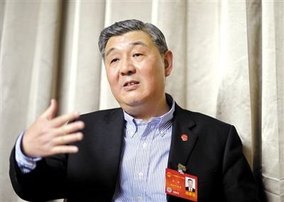 今年全國兩會期間，全國人大代表、浙江高院院長齊奇接受記者采訪。新京報記者 陳杰 攝