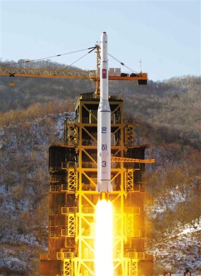 去年12月12日，朝鮮發(fā)射衛(wèi)星。