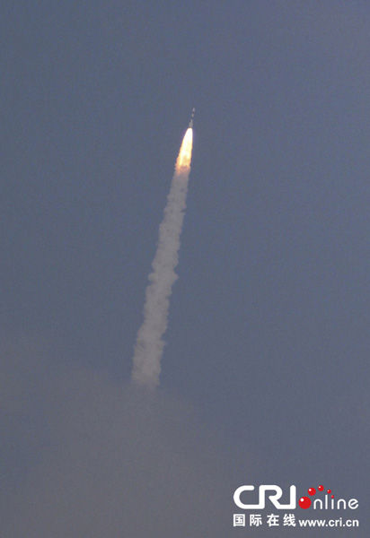 11月5日，在印度斯里赫里戈達(dá)島，極地衛(wèi)星運(yùn)載火箭（PSLV-C25）攜帶印度首枚火星探測(cè)器“曼加里