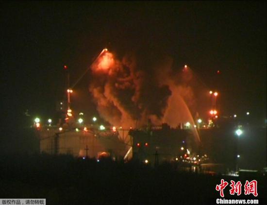 資料圖：2011年12月29日晚間，俄羅斯摩爾曼斯克州一艘名為“葉卡捷琳堡”號的核潛艇起火。