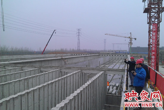 鄭州航空港第一水廠改擴(kuò)建工程現(xiàn)場。