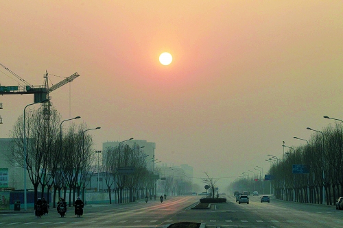 昨日天空放晴，雖然天還不是那么藍(lán)，但也給大家?guī)?lái)好心情。
