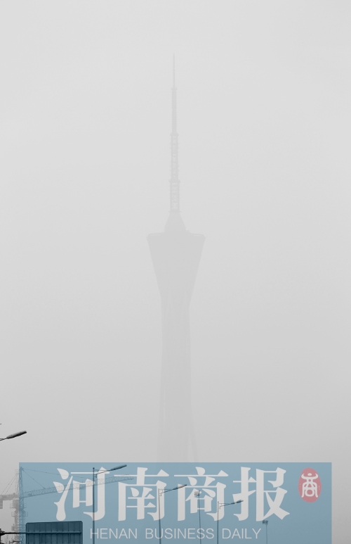 鄭州市區(qū)，霧霾再次來襲