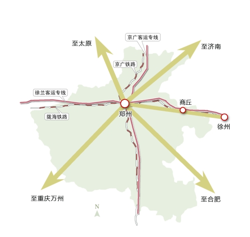 未來鄭州將成"米"字形鐵路樞紐 到周邊省會只需2小時(shí)
