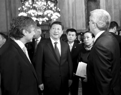 　會(huì)見(jiàn)阿根廷議長(zhǎng)。