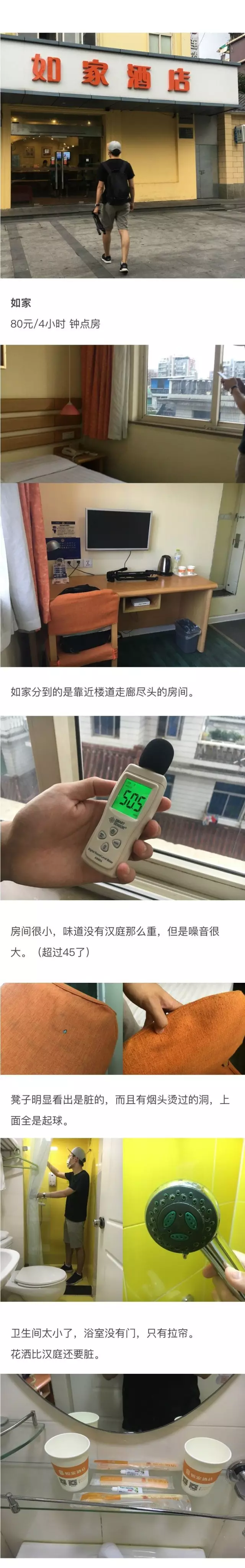 快捷酒店究竟有多臟？網(wǎng)友在7家酒店開房實測