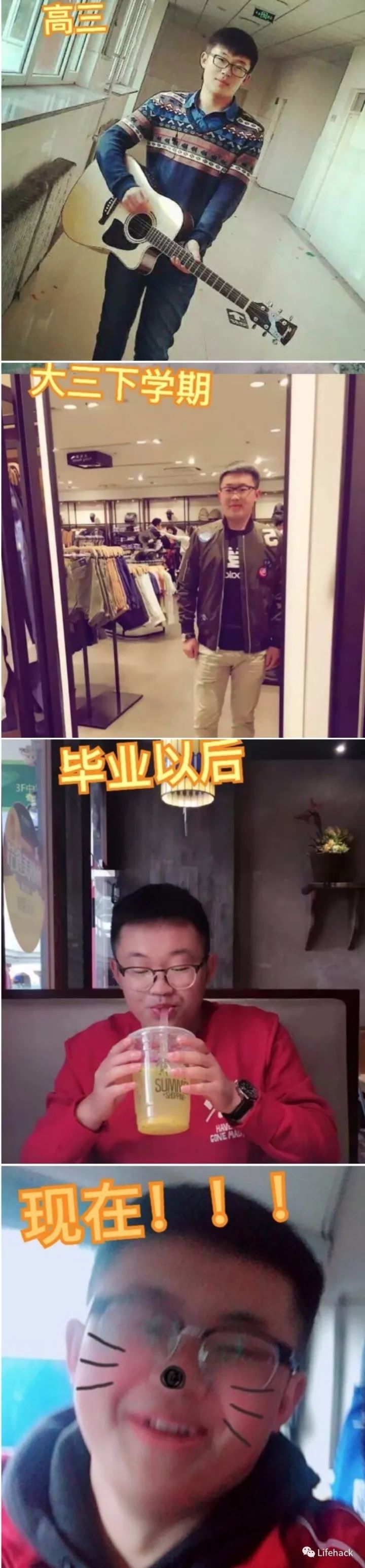 長(zhǎng)胖20斤，臉型怎么變？這些例子看完扎心了！