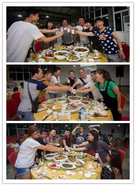 看我們的飯菜豐盛嗎？