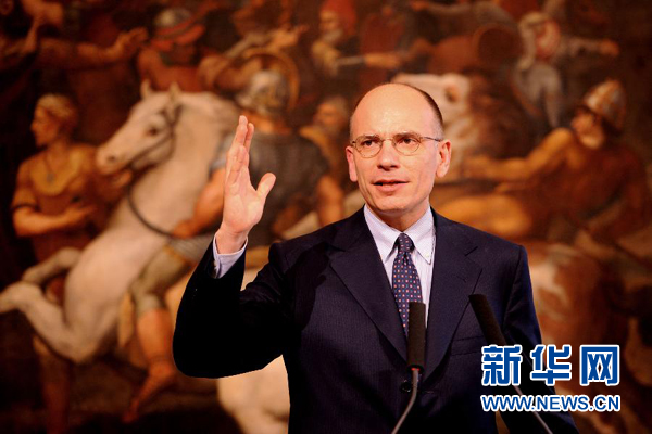  2月13日，意大利政府總理恩里科·萊塔宣布辭職。