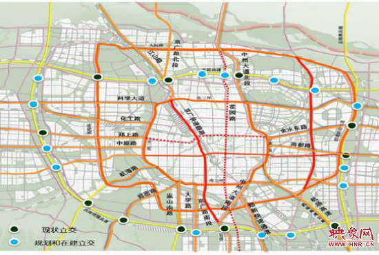 兩環(huán)十七放射景觀廊道建設(shè)。