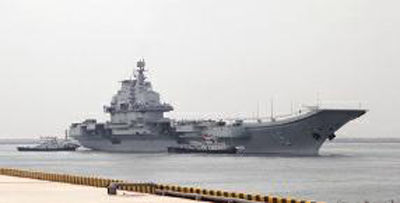 遼寧艦是我國海軍第一艘航母，新型航母將會比它更大更先進。