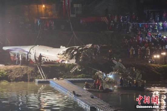 2月4日，經(jīng)過近10余小時的努力，臺灣復(fù)興航空失事班機于當(dāng)晚21時許從基隆河中打撈上岸。