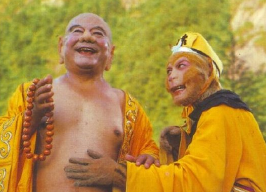 鐵牛《西游記》中彌勒佛劇照。