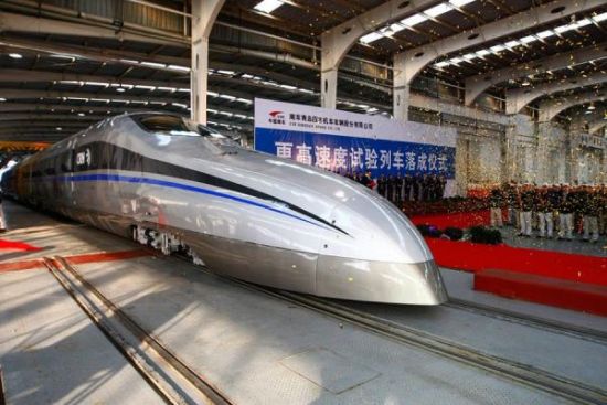 南車更高速度試驗列車，時速將超過500公里