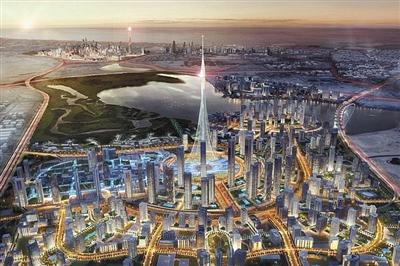 迪拜計劃修建的觀光塔示意圖。