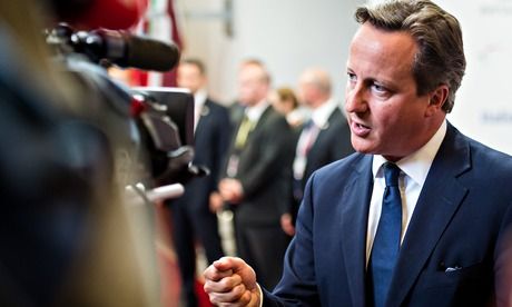 　資料圖：英國首相卡梅倫。