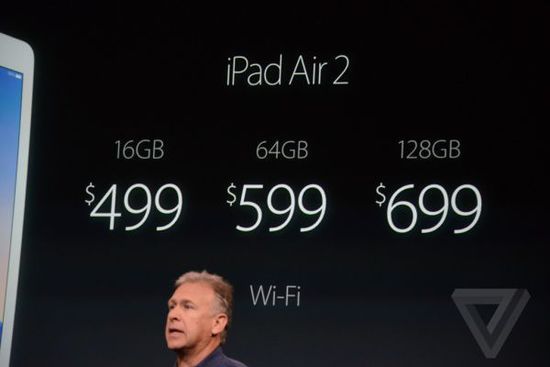 售價(jià)499美元（約合3055元人民幣）起 iPad Air 2 17號(hào)預(yù)定（圖片來自theverge