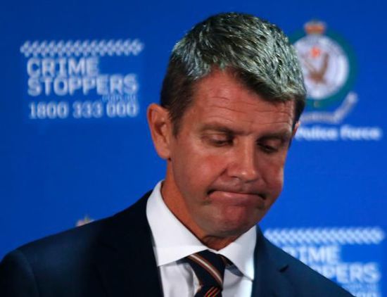 　新南威爾士州州長Mike Baird出席新聞發(fā)布會。