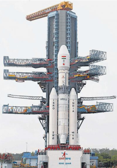 印度最新研制的地球同步衛(wèi)星發(fā)射火箭“馬克III型”(Mark III)。