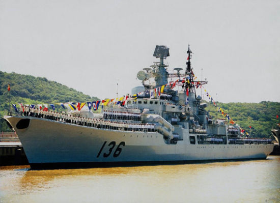 資料圖：東海艦隊的杭州號驅逐艦。